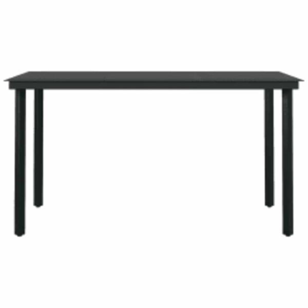 Juego de comedor jardín 5 piezas cojines ratán sintético marrón M 4