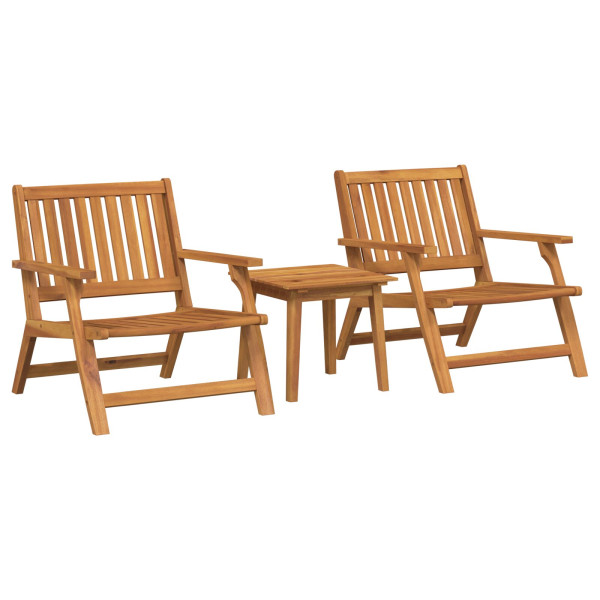 Cadeiras de Jardim com Mesa 3 pcs Madeira Sólida Acácia M 3