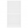 Estante com 2 prateleiras 40x30x76.5 cm contraplacado branco 4