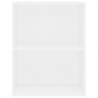 Estante com 2 prateleiras 60x30x76.5 cm contraplacado branco 4