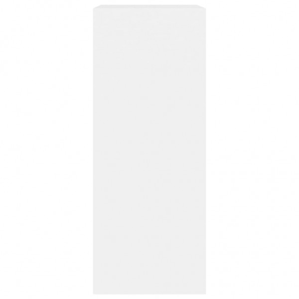 Estantería de 2 niveles de aglomerado blanco 60x30x76.5 cm M 5