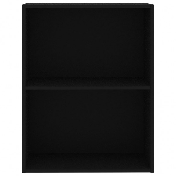 Estante com 2 prateleiras 60x30x76.5 cm contraplacado preto M 4