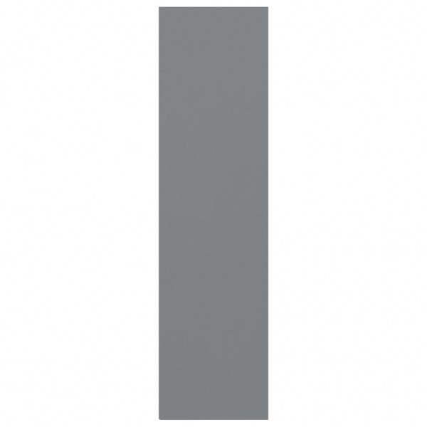 Estantería de 3 niveles madera contrachapada gris 60x30x114 cm M 5