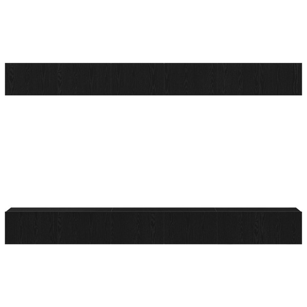 Conjunto de Cabide pra TV com 6 Peças - Preto Carvalho M 5