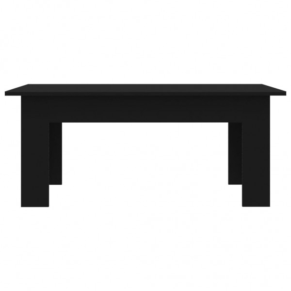 Mesa de centro madera contrachapada negro 100x60x42 cm M 4