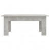 Mesa de centro madera contrachapada gris hormigón 100x60x42 cm 4