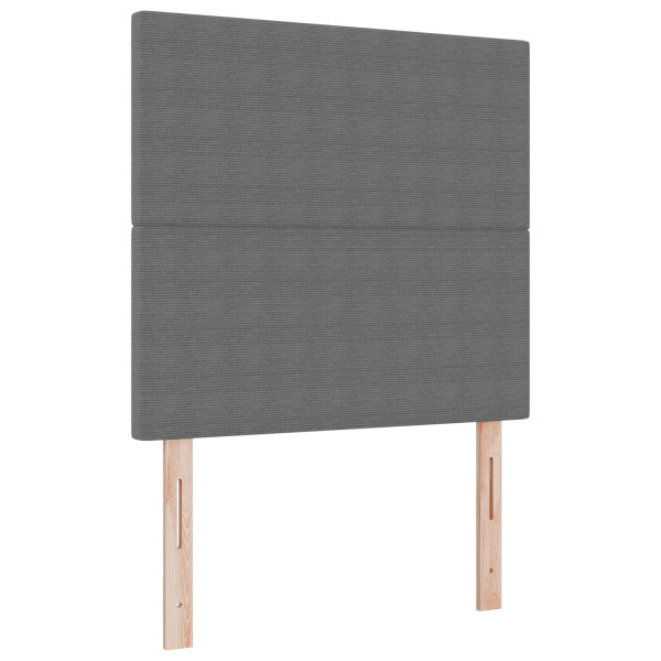 Cabeceira  Design Simples Cinza Claro 80 cm Tecido de Corduroy M 2