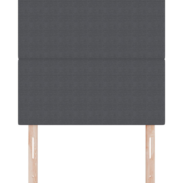 Cabecero  Diseño Sencillo Gris Oscuro 90 cm Tela de Pana M 4