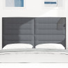 Cabecero  Diseño Sencillo Gris Oscuro 140 cm Tela de Pana 3