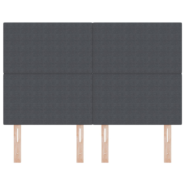 Cabecero  Diseño Sencillo Gris Oscuro 140 cm Tela de Pana M 4