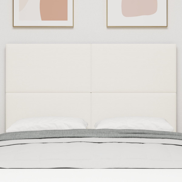 Cabecero  Simple Crema 140cm de Tela de Pana M 3