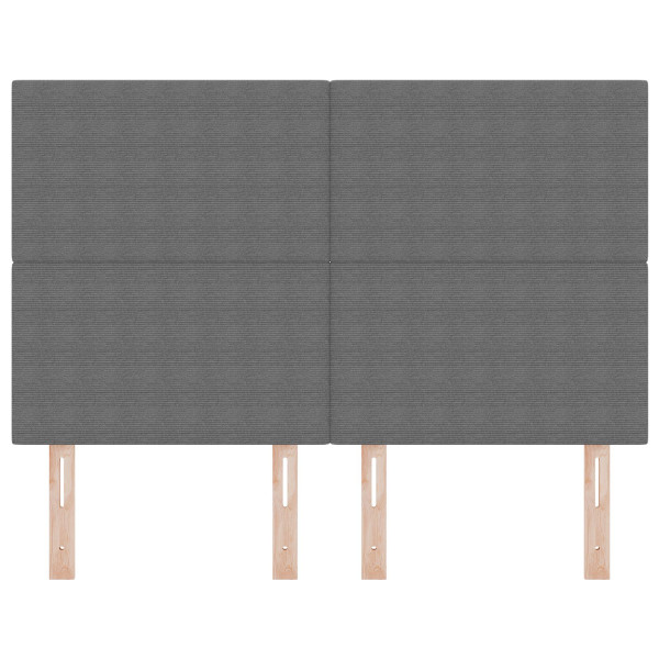 Cabecero  Diseño Sencillo Gris Claro 160 cm Tela de Pana M 4