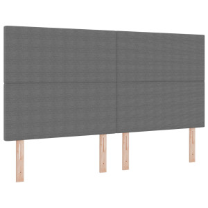 Cabecero  Diseño Sencillo Gris Claro 180 cm Tela de Pana H