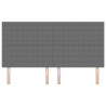 Cabecero  Diseño Sencillo Gris Claro 180 cm Tela de Pana 4