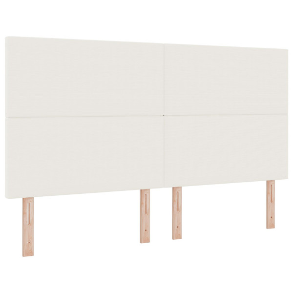 Cabeceira  Design Liso Creme 180 cm Tecido de Corduroy M 2