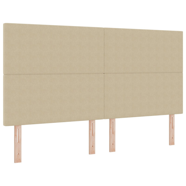 Cabecero VidaXL Design simples verde luz cinza 180 cm Pana tecido M 2