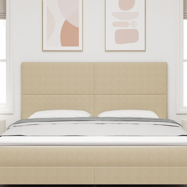 Cabecero VidaXL Diseño Sencillo Verde Claro Gris 180 cm Tela de Pana M 3