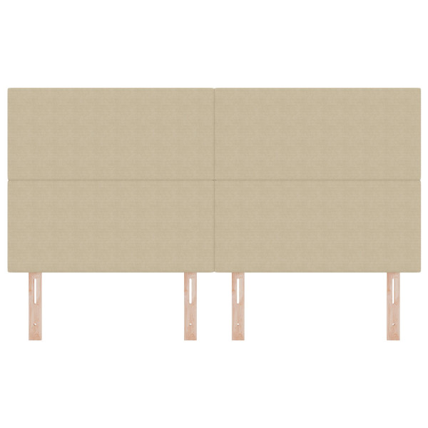 Cabecero VidaXL Design simples verde luz cinza 180 cm Pana tecido M 4