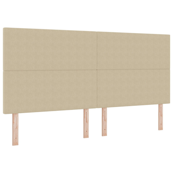 Cabecero  Diseño Sencillo Verde Claro Gris 200 cm Tela de Pana M 2