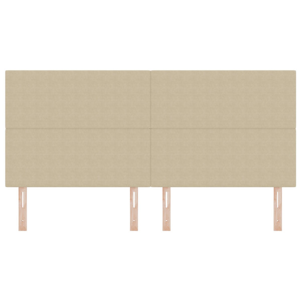 Cabecero  Diseño Sencillo Verde Claro Gris 200 cm Tela de Pana M 4