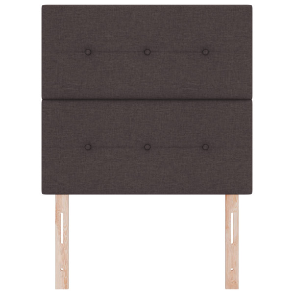 Cabeceira Estofada Button Tufted Marrom Escuro 80 cm Tecido M 4