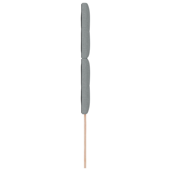 Cabecero  Tapizado con Botones Gris Claro 90 cm Tela M 5