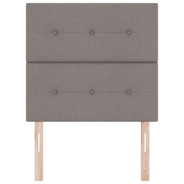 Cabeceira  Botão Almofadada Taupe 100 cm Tecido M 4