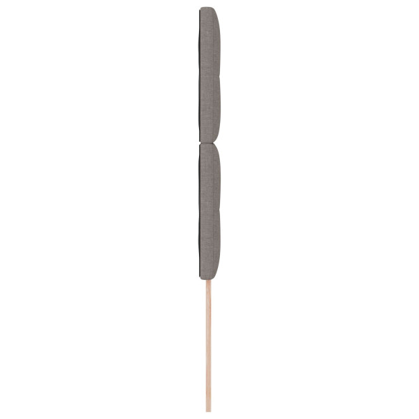 Cabeceira  Botão Almofadada Taupe 100 cm Tecido M 5