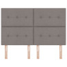 Cabeceira  Botão Estofada Taupe 140 cm Tecido 4