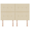 Cabeceira  Button Tufted Creme 140 cm Tecido 4
