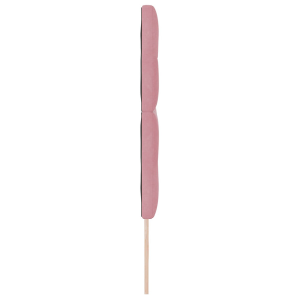 Cabeceira  Botão Almofadada Rosa 140 cm Veludo M 5
