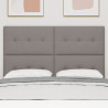 Cabecero  Tufted Botoné Taupe 160 cm Tela 3