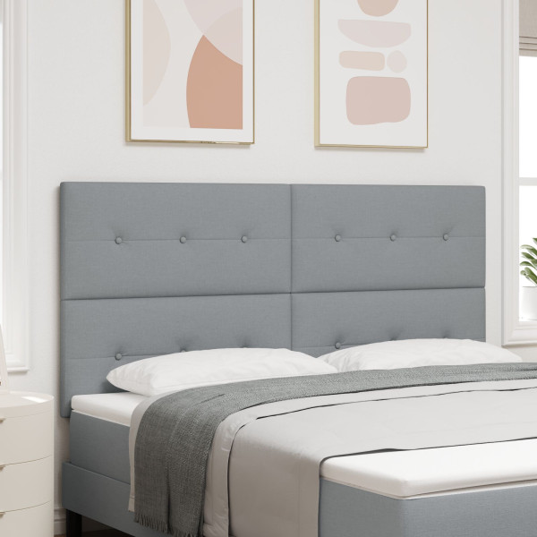 Cabezal  Botonera Gris Claro 180 cm Tela D