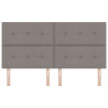 Cabeceira  Botão Almofadado Taupe 180 cm Tecido 4