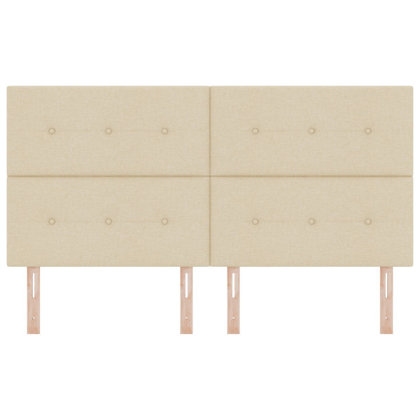 Cabeceira  com Botões Estofada Creme 180 cm Tecido M 4