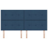 Cabeceira VidaXL Botão Estofada Azul 180 cm Tecido 4
