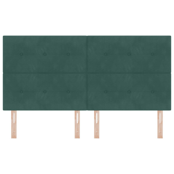 Cabecero  Botones Tapizado Verde Oscuro 180 cm Terciopelo M 4
