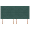 Cabecero  Botones Tapizado Verde Oscuro 180 cm Terciopelo 4