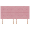 Cabecero  Tufted con botones Rosa 180 cm de Terciopelo 4