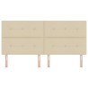 Cabeceira  Botões Estofada Creme 200 cm Tecido 4