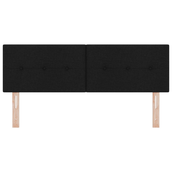 Cabeceira LED Estofada Preta com Botões de 72 cm - M 5