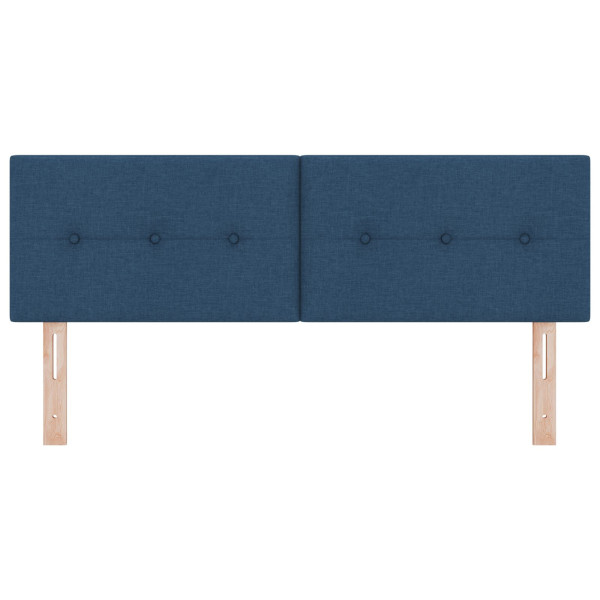 Cabecero LED  con botones acolchados Azul de 72 cm en tela M 5