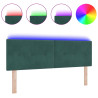 Cabecera LED  con botones acolchados Verde Oscuro 80 cm Terciopelo 3