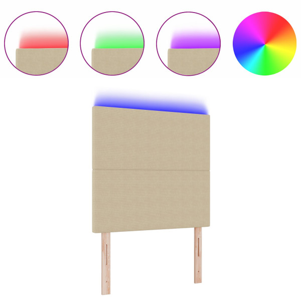 Luz de cabecera LED  Verde Gris 100 cm Tela de Pana M 3