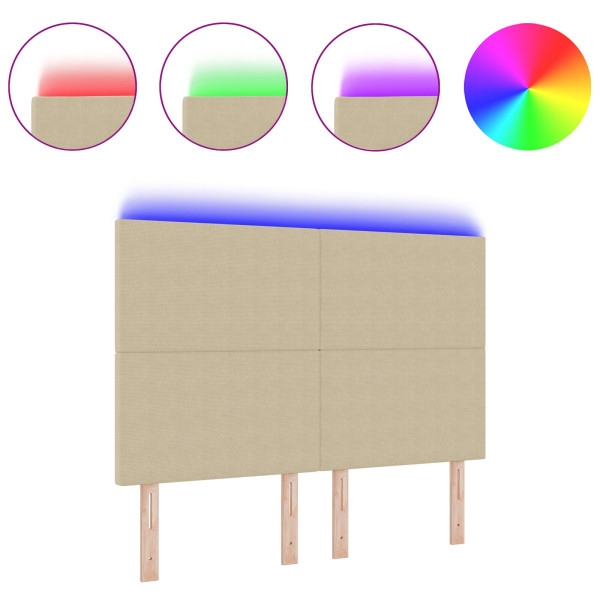 Luz de Cabecera LED Verde Gris 80 cm Tela de Pana M 3