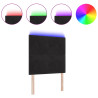 Cabecero LED  Negro 80 cm Terciopelo 3