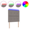 Cabeceira LED Taupe Estofada de 90 cm 3