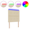 Cabeceira LED Creme de 100 cm Estofada 3