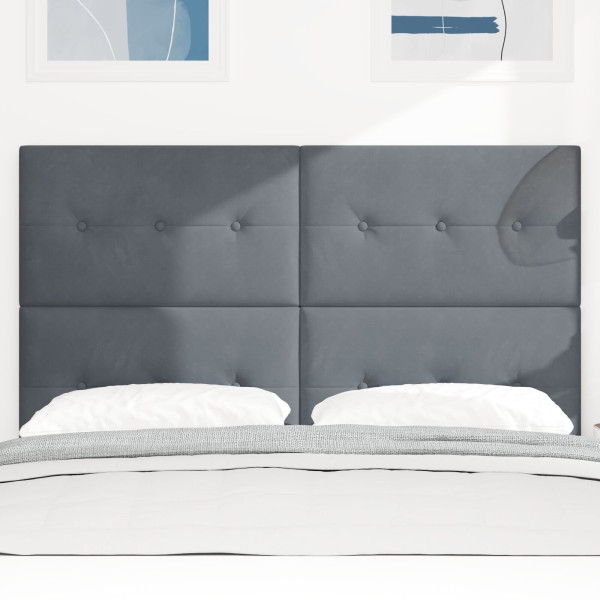 Cabezal LED  Gris Oscuro 72 cm Terciopelo M 4