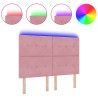 Cabeceira LED  Rosa 72 cm Veludo 3